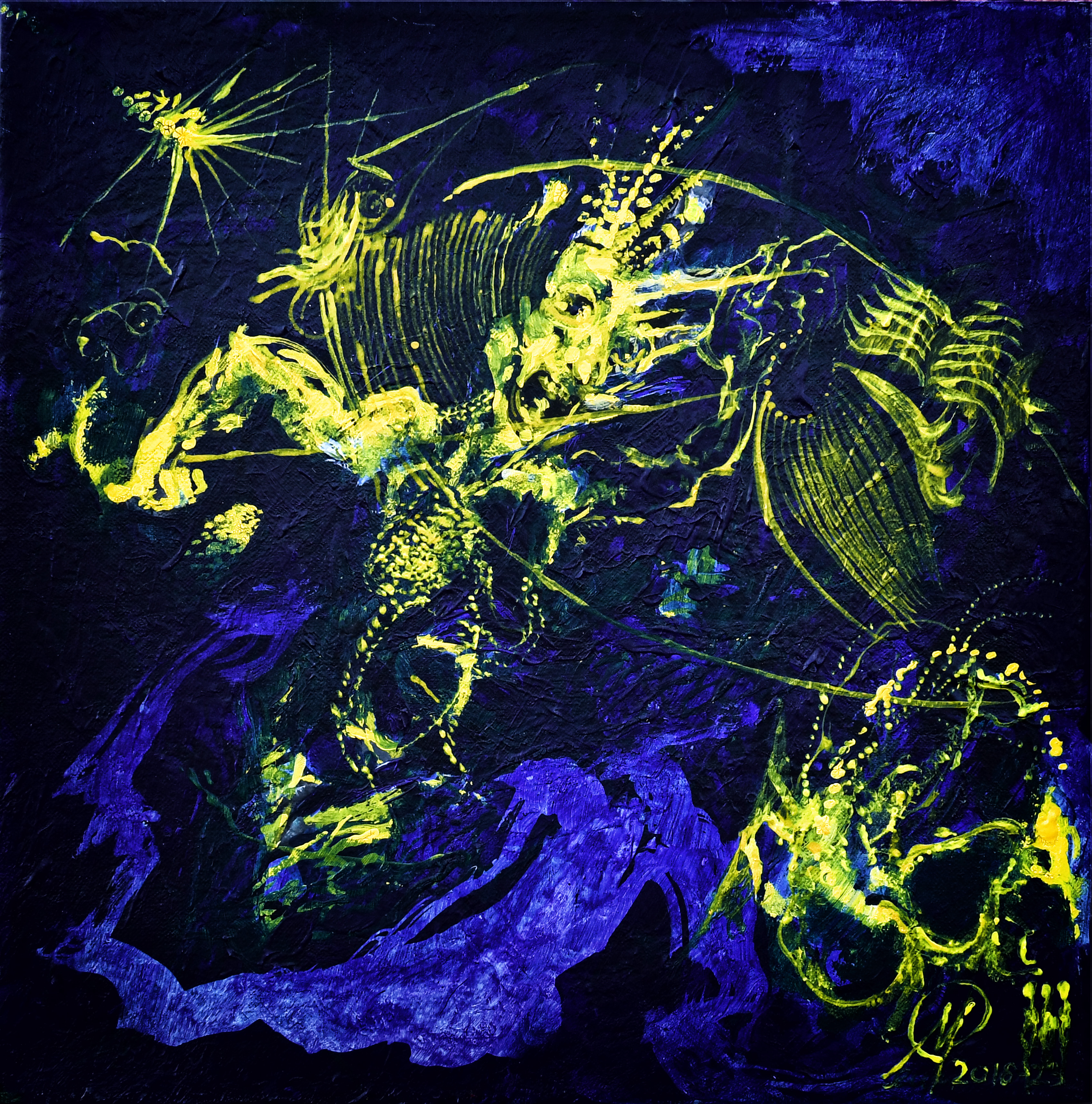 PEULEN 2009 SQUARE BLAUW GEEL 4/6 