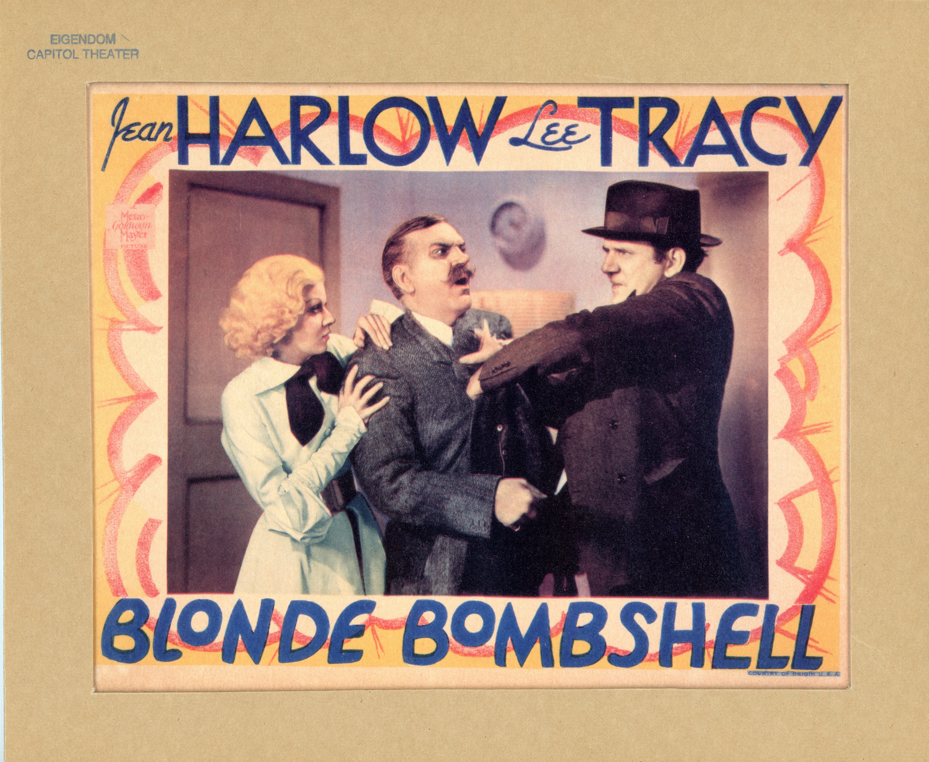 Lobby card, Blonde Bombshell, 1933