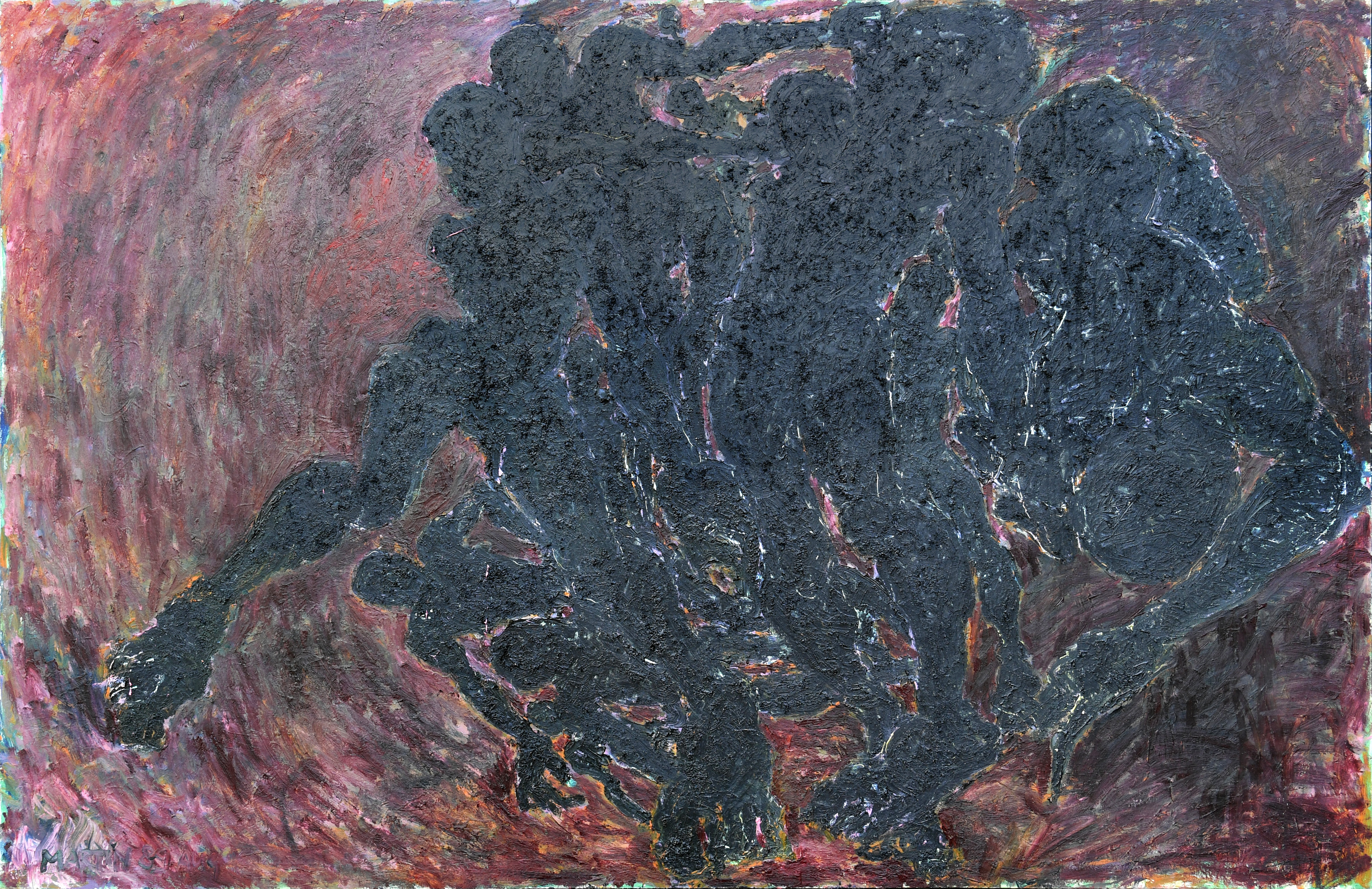 GESPANNEN DOEK, 235X149 CM ( LIGGEND ) "NEW WORLD"   