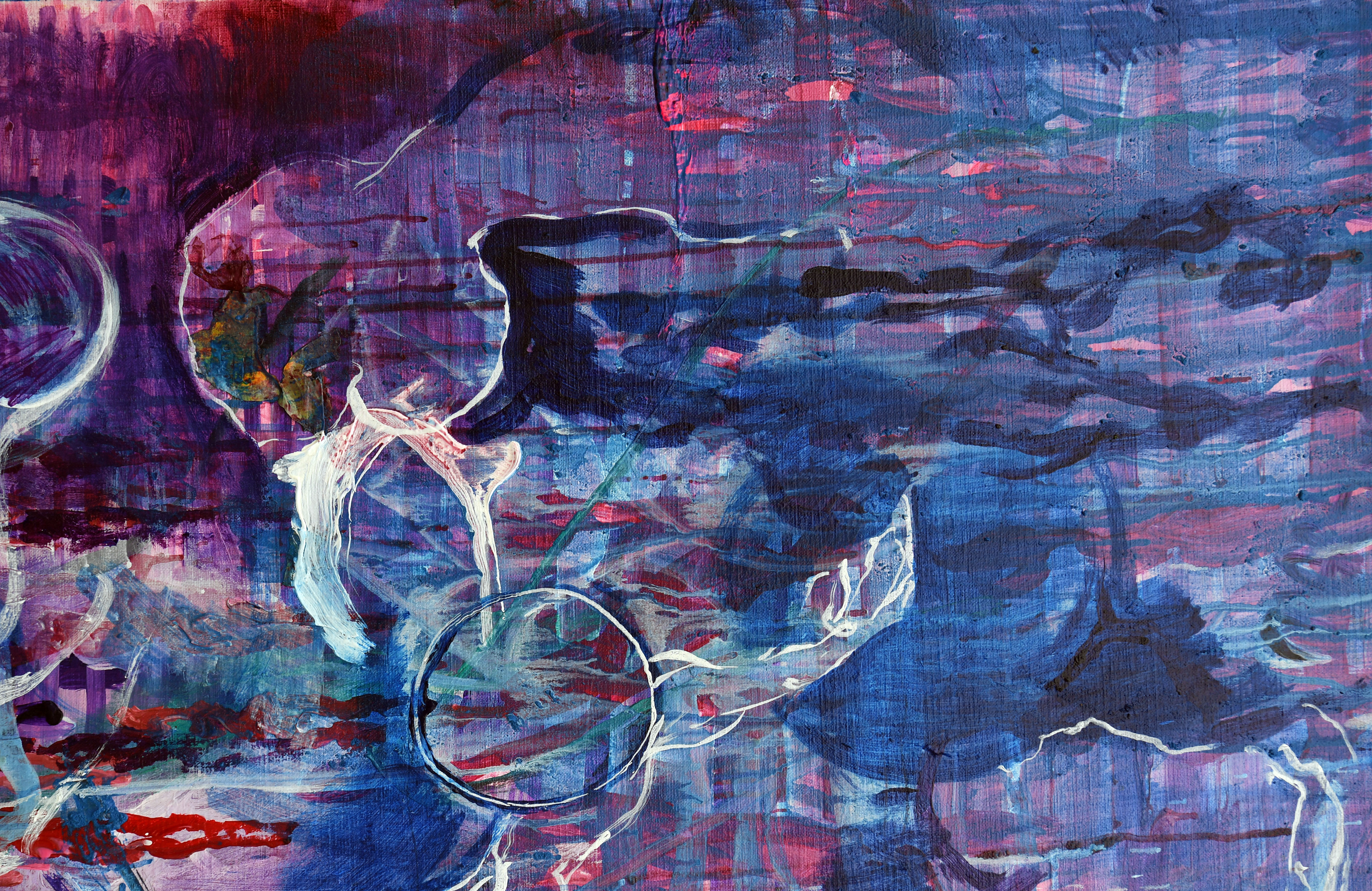 GESPANNEN DOEK, 150X180 CM ( STAAND ) "UNIVERSE"   