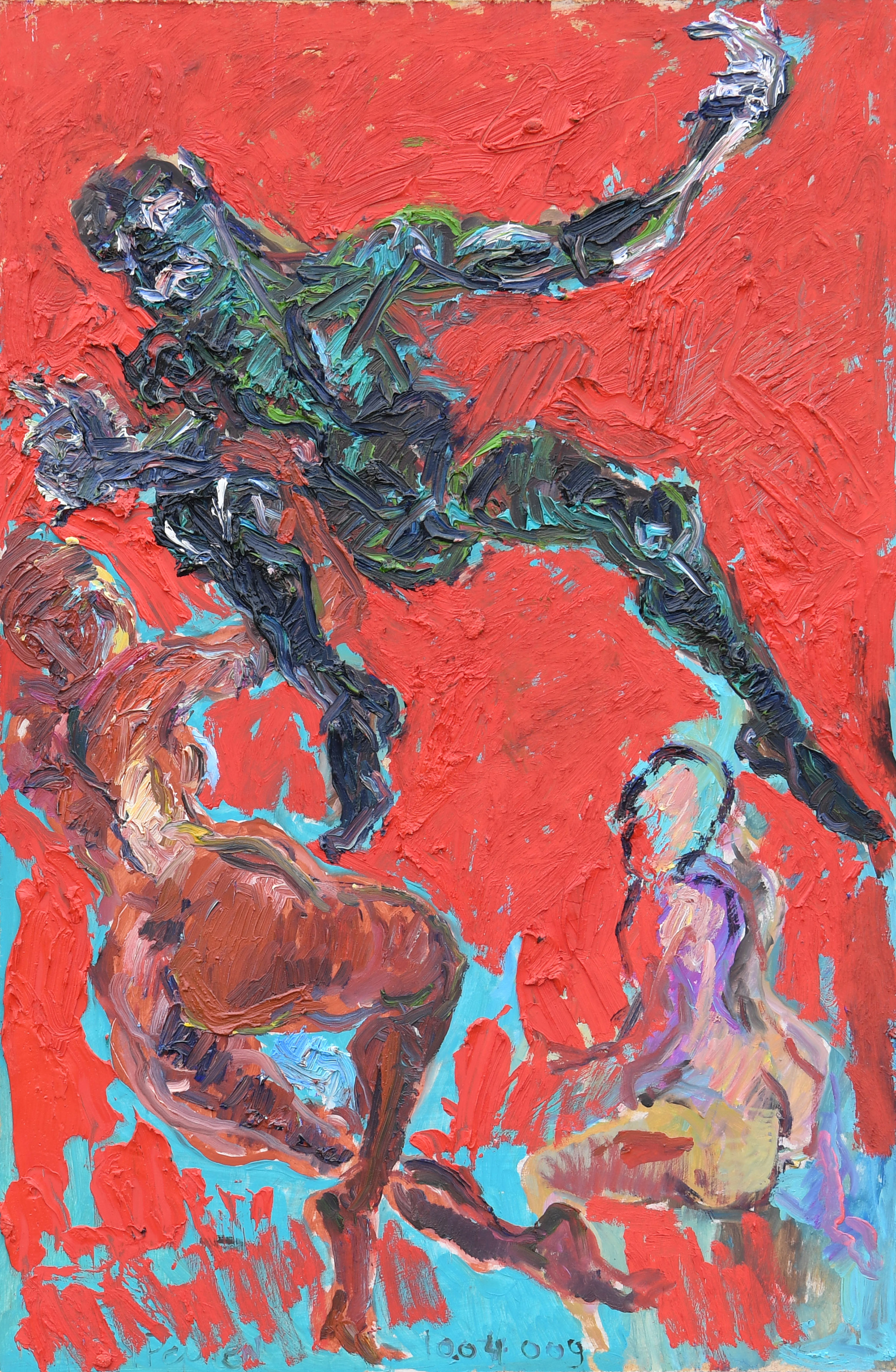 HARDBOARD, 61X40,5 CM (STAAND) "MODERNE DANS" 2009