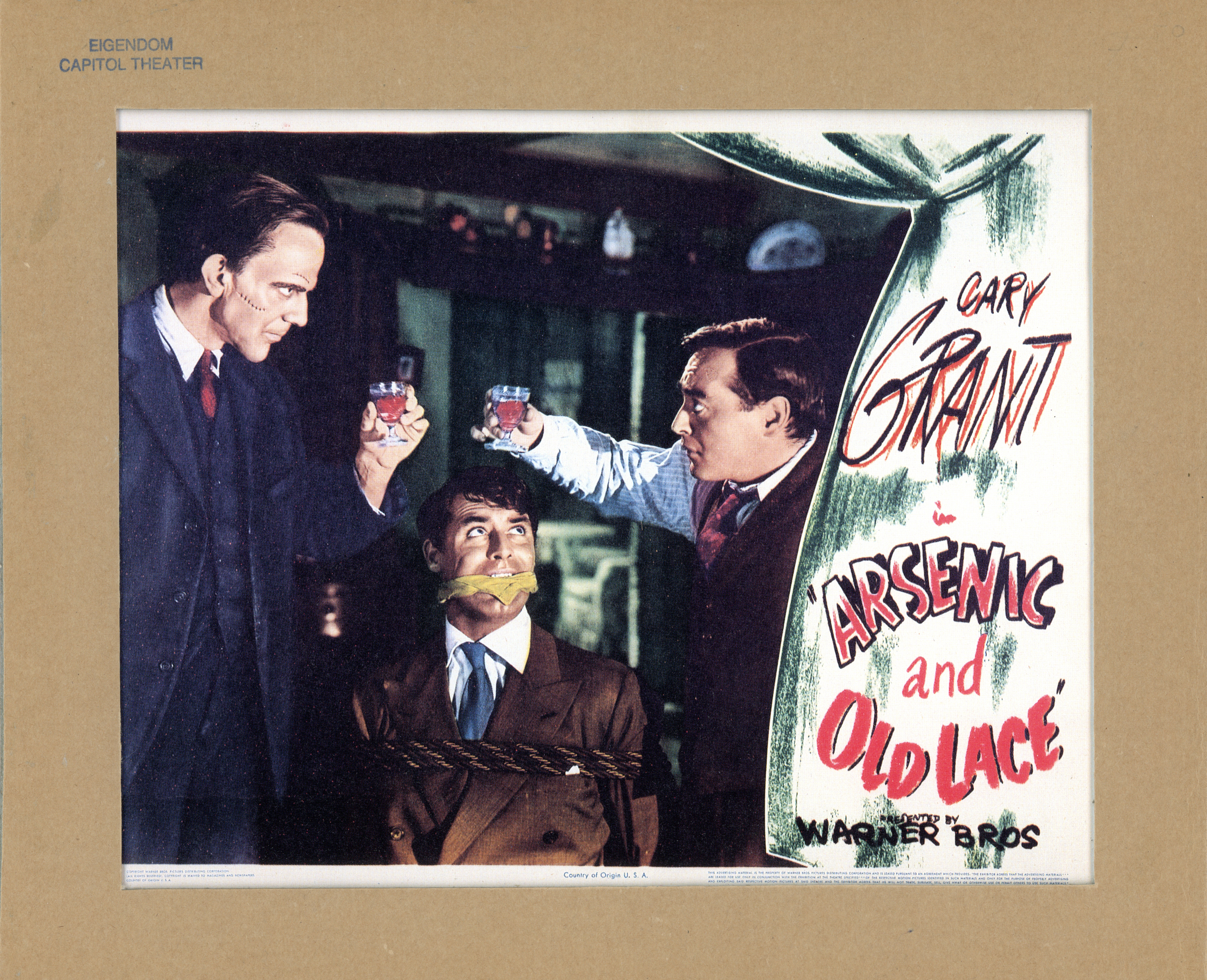Lobby card, Arsenic and old lace, 1944