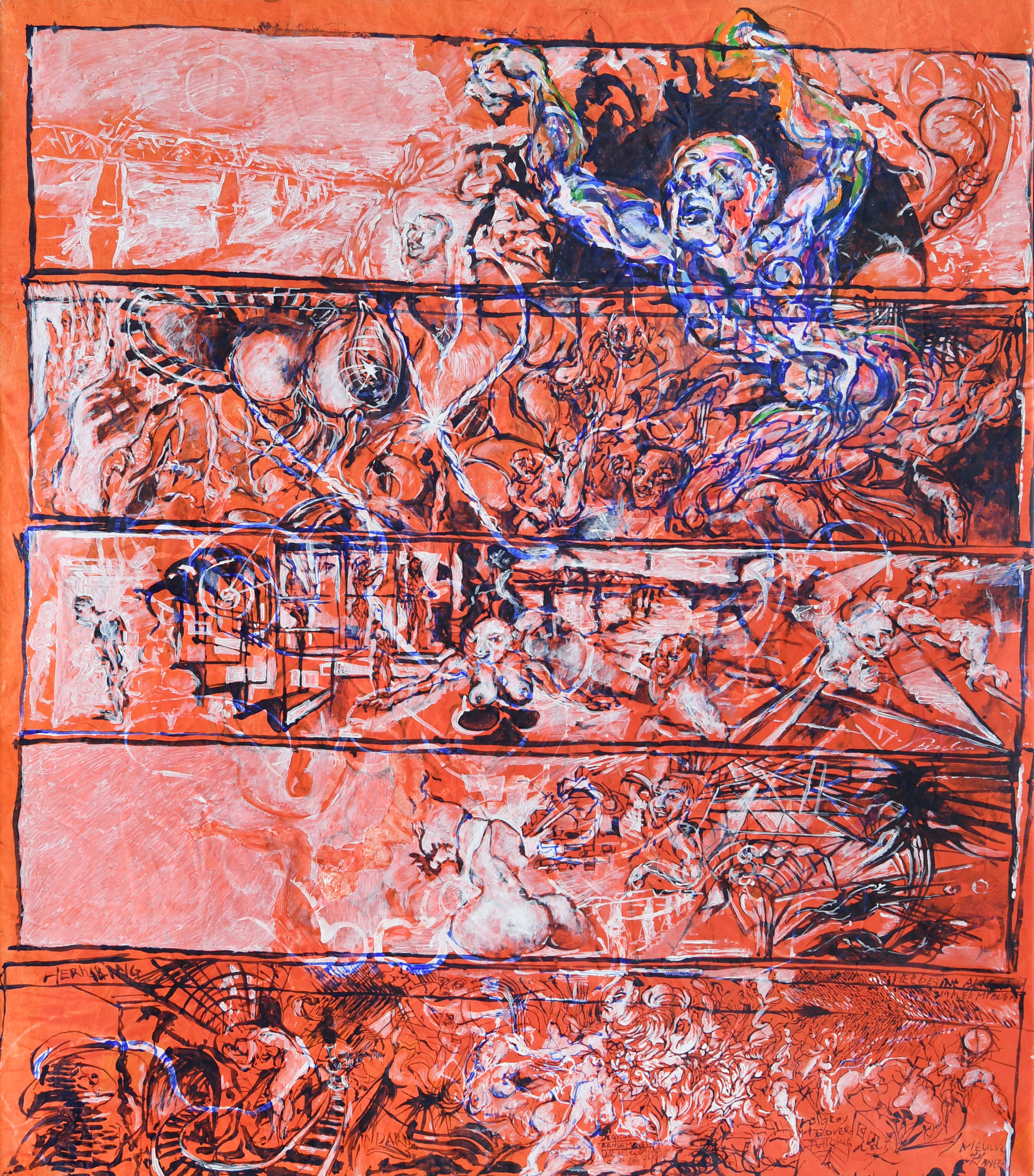 MARTIN PEULEN, Strip Oranje blauw