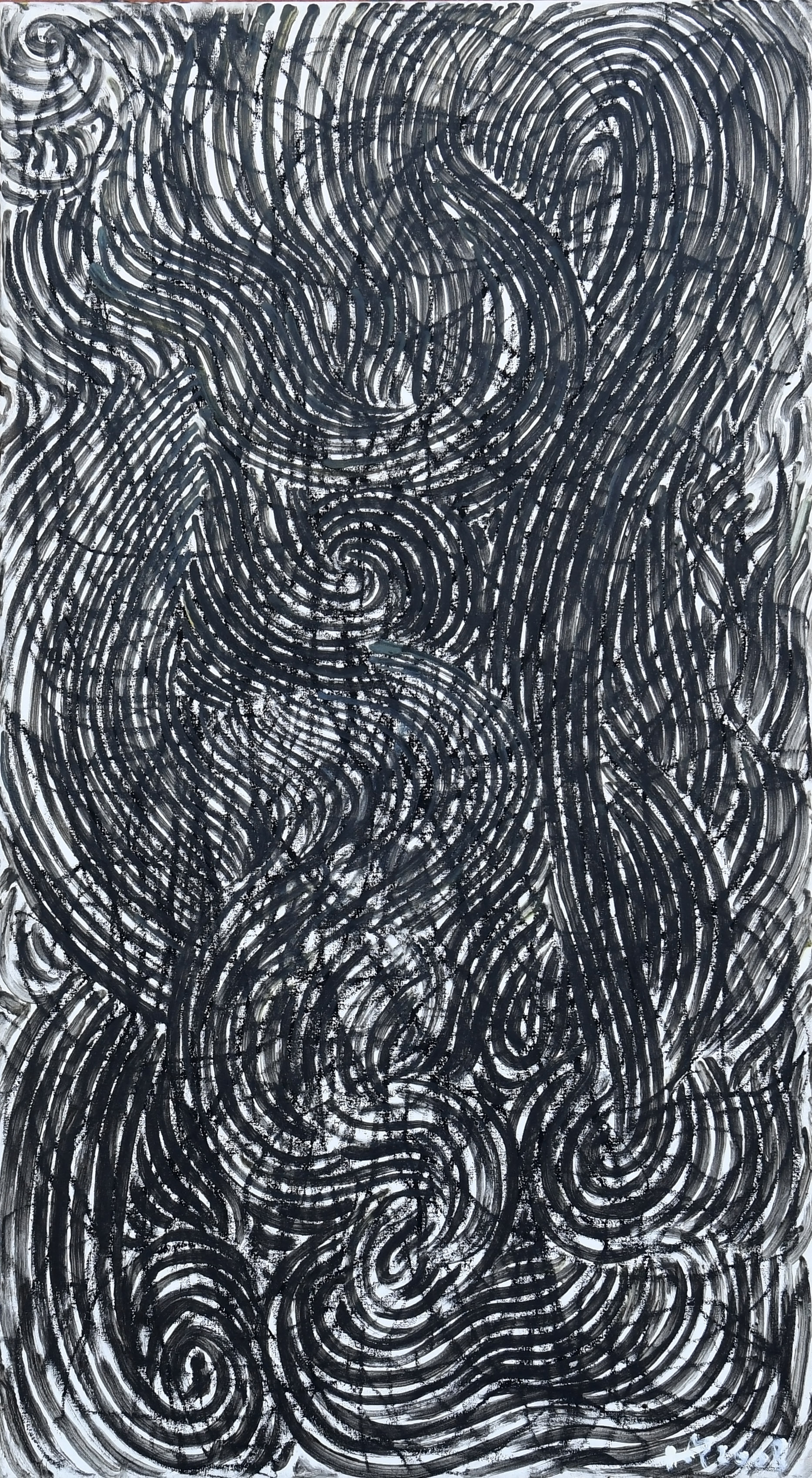 GESPANNEN DOEK, 54,5X100CM ( STAAND ) "SWIRL"  