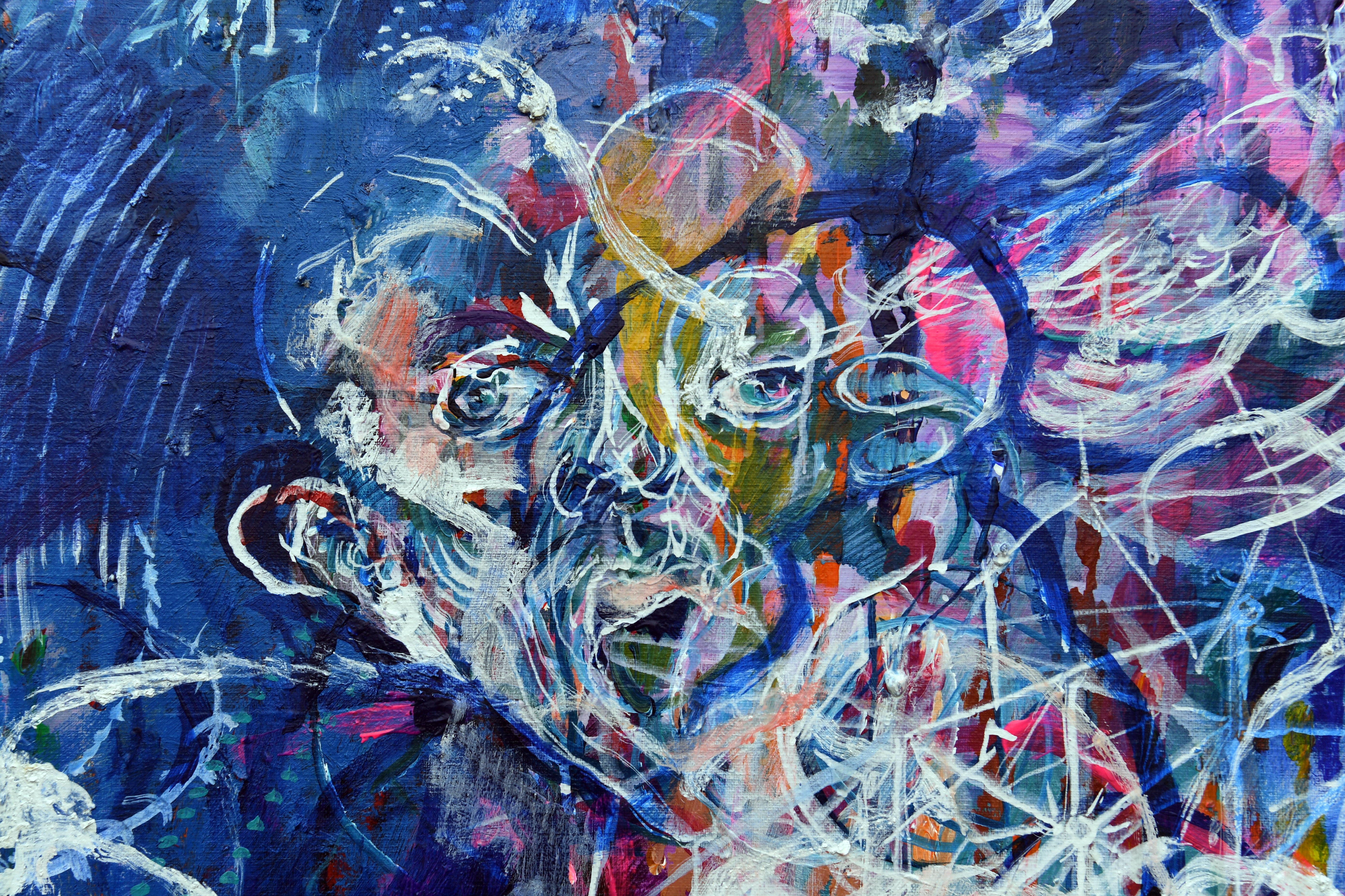 GESPANNEN DOEK, 150X180 CM ( STAAND ) "UNIVERSE"   