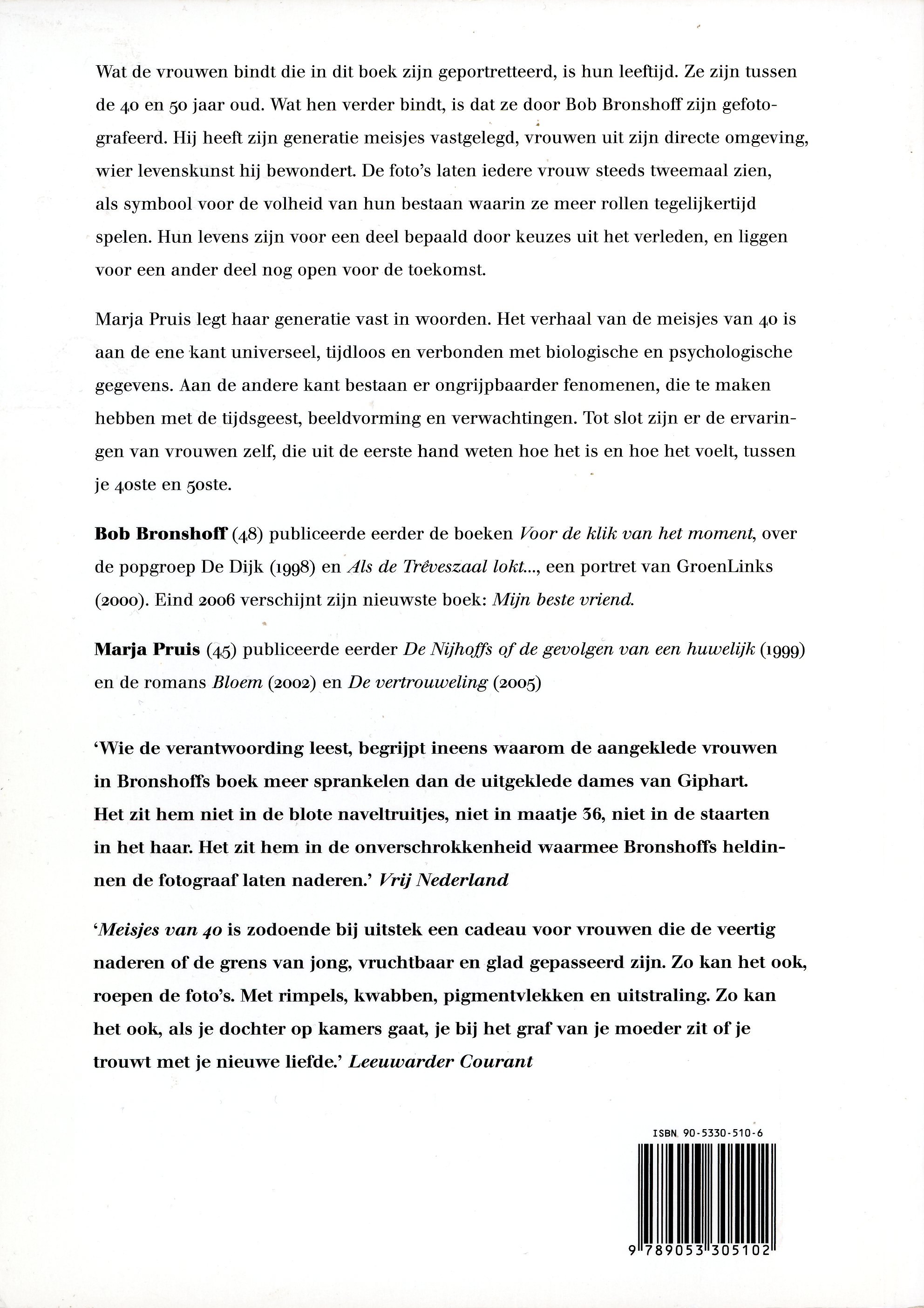 FOTO/TEKSTBOEK  "Meisjes van 40"